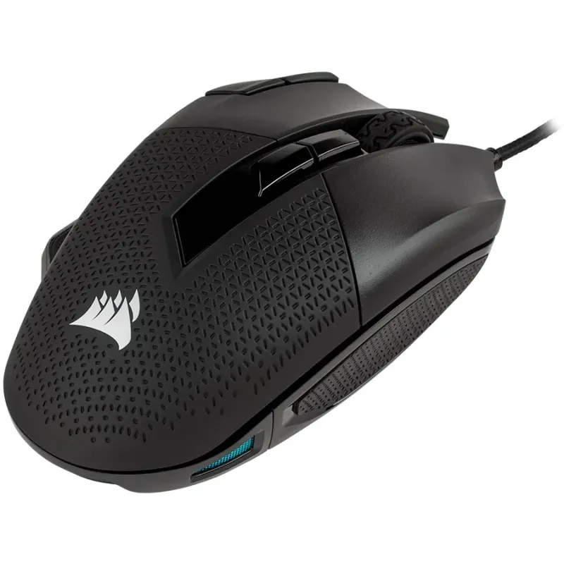 CORSAIR NIGHTSWORD RGB, Performance Tunable FPS/MOBA, Black, Backlit RGB LED, 18000 DPI, Optical - 1