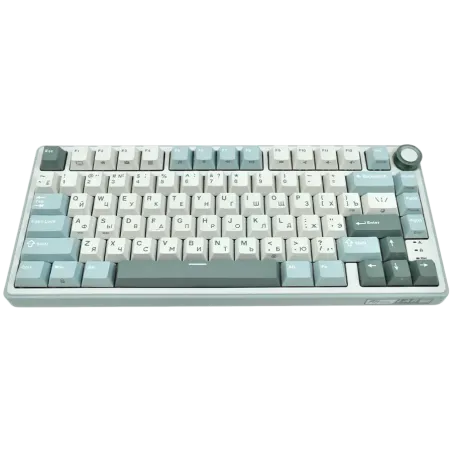 ROYAL KLUDGE R75 Sky Cyan Gaming Keyboard K silver switch - 1