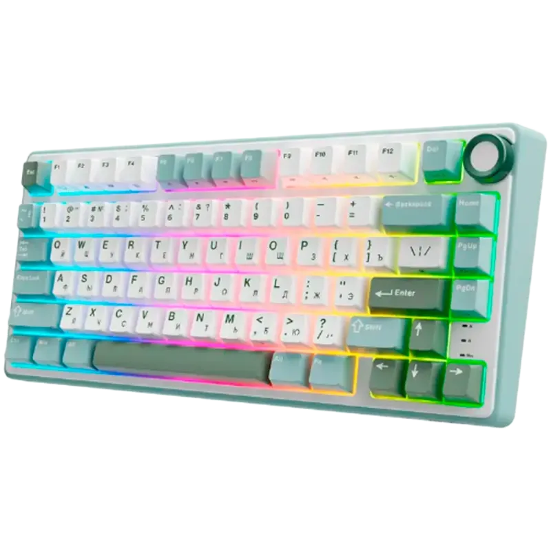 ROYAL KLUDGE R75 Sky Cyan Gaming Keyboard K silver switch - 1