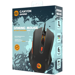 CANYON mouse Star Raider GM-1 RGB 6buttons Wired Black - 3