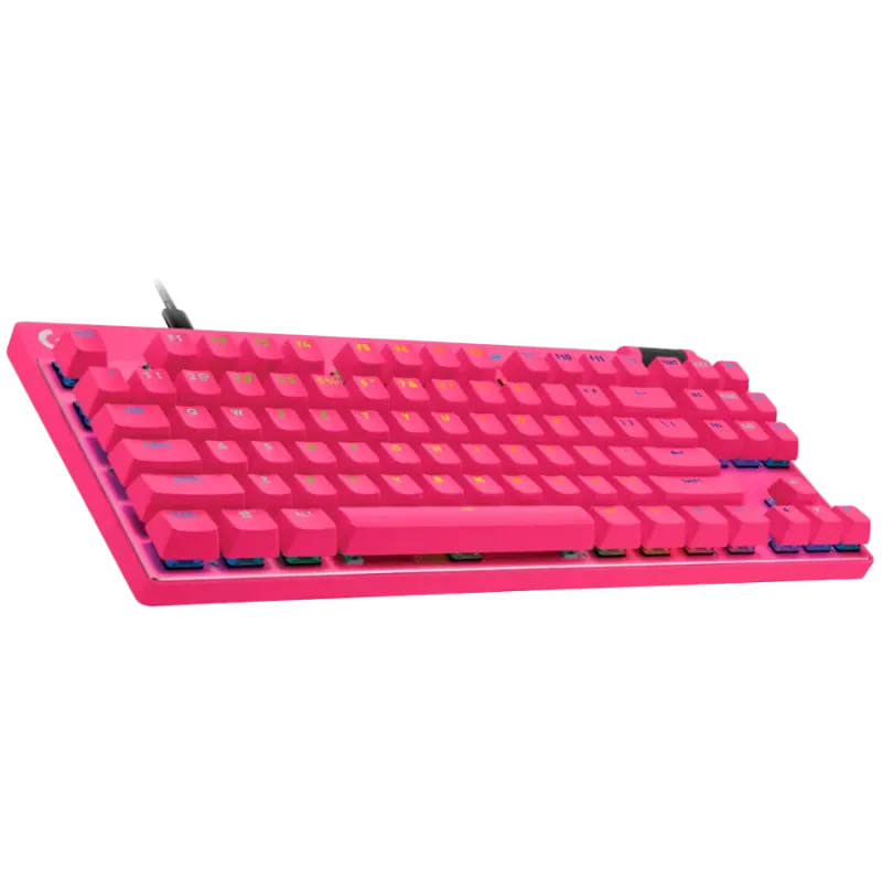 LOGITECH G PRO X TKL RAPID Gaming Keyboard - MAGENTA - US INT'L - USB - EMEA28i-935 - LINEAR - 1