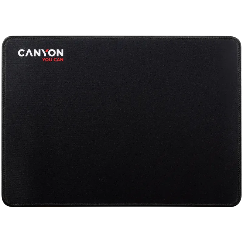 CANYON MP-4, Mouse pad,350X250X3MM,Multipandex,fully black with our logo (non gaming),blister cardboard - 1