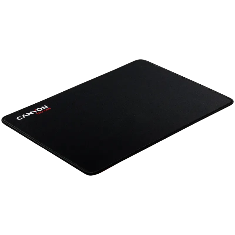 CANYON MP-4, Mouse pad,350X250X3MM,Multipandex,fully black with our logo (non gaming),blister cardboard - 1