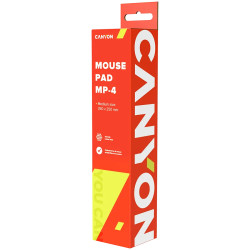 CANYON MP-4, Mouse pad,350X250X3MM,Multipandex,fully black with our logo (non gaming),blister cardboard - 3