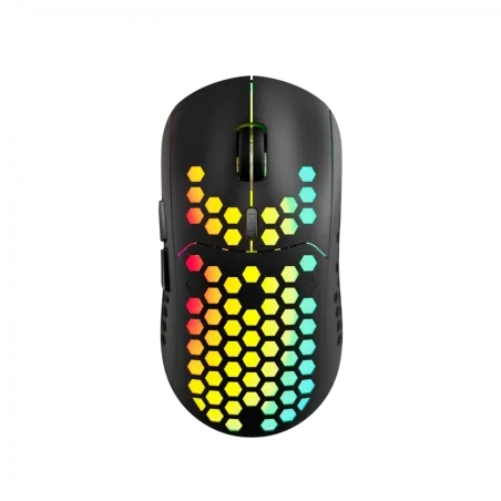Canyon 7keys Gaming 2.4G wireless mouse, KA8 sensor, DPI up to 1600, rubber coating on panel, Huano 1million switch, 45cm PVC ca