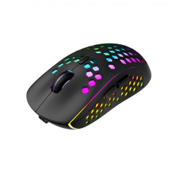 Canyon 7keys Gaming 2.4G wireless mouse, KA8 sensor, DPI up to 1600, rubber coating on panel, Huano 1million switch, 45cm PVC ca