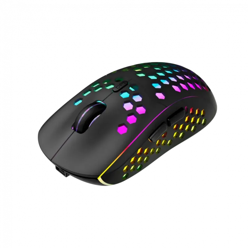 Canyon 7keys Gaming 2.4G wireless mouse, KA8 sensor, DPI up to 1600, rubber coating on panel, Huano 1million switch, 45cm PVC ca