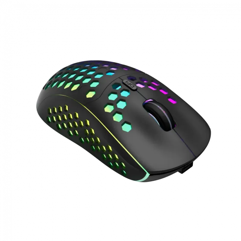 Canyon 7keys Gaming 2.4G wireless mouse, KA8 sensor, DPI up to 1600, rubber coating on panel, Huano 1million switch, 45cm PVC ca
