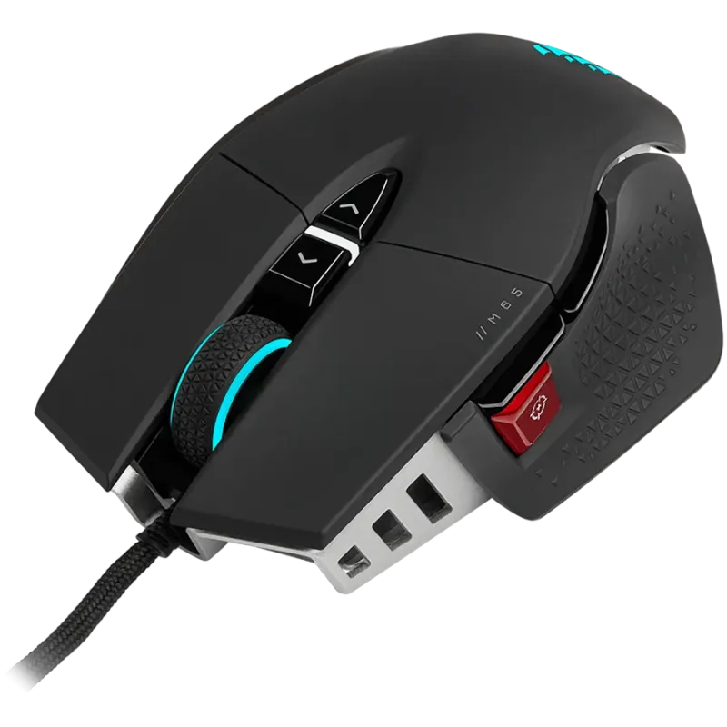 CORSAIR M65 RGB ULTRA, Backlit RGB LED, Optical, Silver ALU, Black - 1