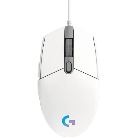 LOGITECH G102 LIGHTSYNC Corded Gaming Mouse - WHITE - USB - EER - 1
