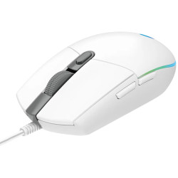 LOGITECH G102 LIGHTSYNC Corded Gaming Mouse - WHITE - USB - EER - 3