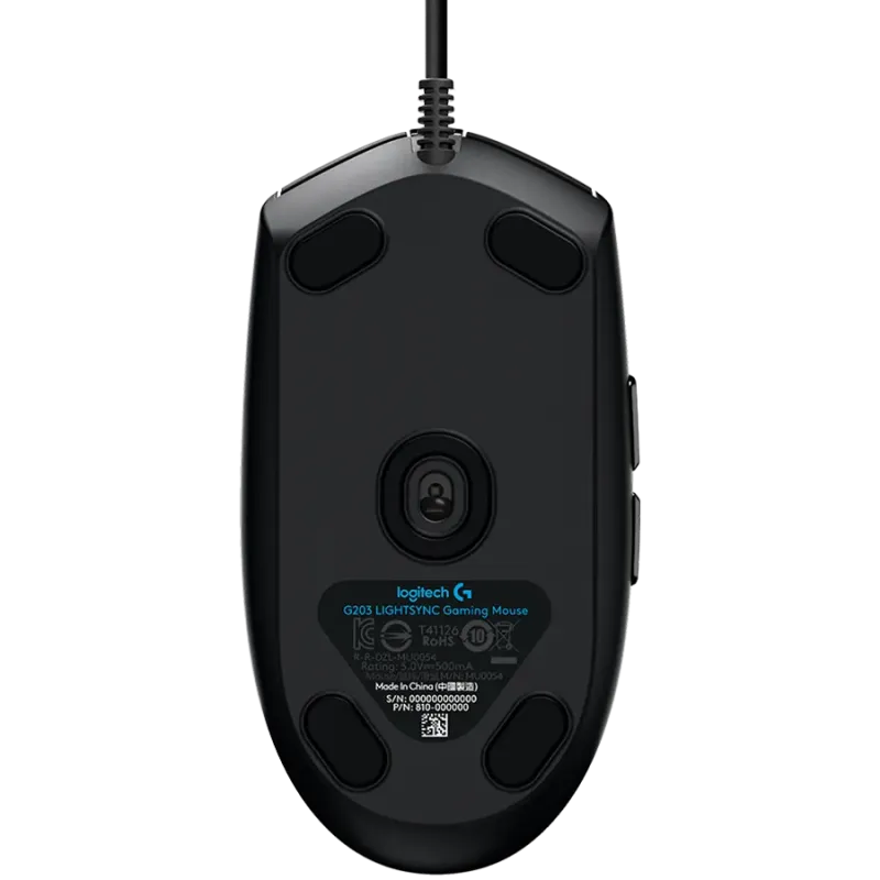 LOGITECH G102 LIGHTSYNC Corded Gaming Mouse - BLACK - USB - EER - 1