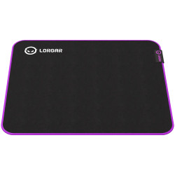 Lorgar Main 313, Gaming mouse pad, High-speed surface, Purple anti-slip rubber base, size: 360mm x 300mm x 3mm, weight 0.195kg -