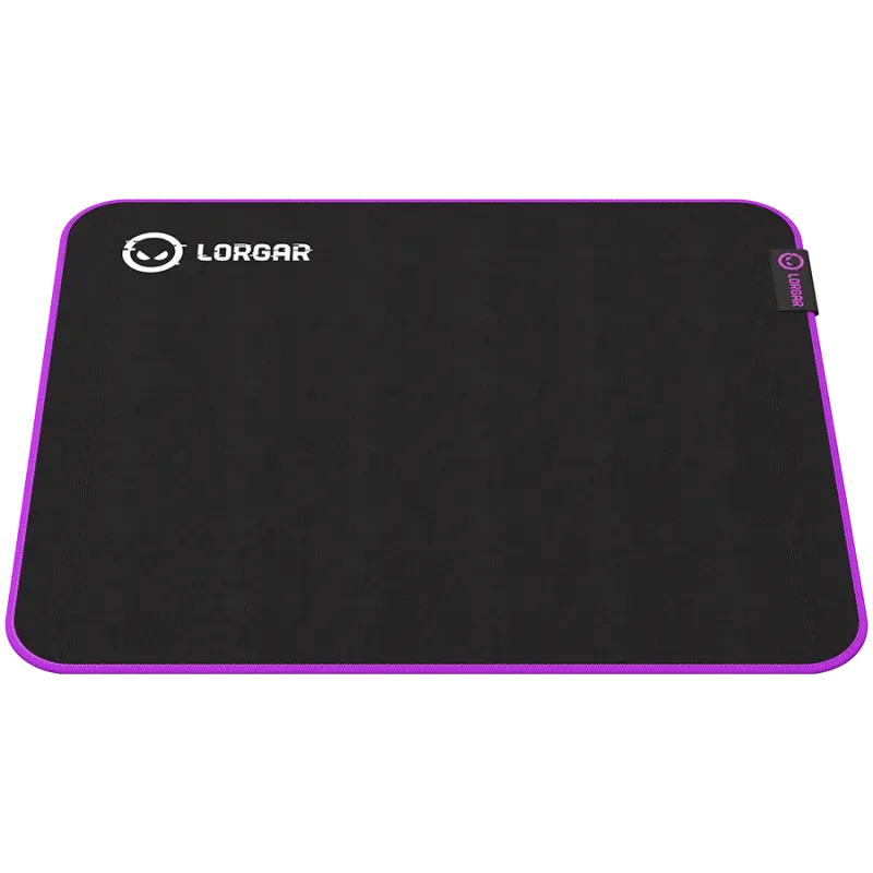 Lorgar Main 313, Gaming mouse pad, High-speed surface, Purple anti-slip rubber base, size: 360mm x 300mm x 3mm, weight 0.195kg -