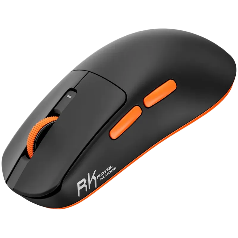 ROYAL KLUDGE M30 Black Orange Gaming Mouse PAW 33111K - 1