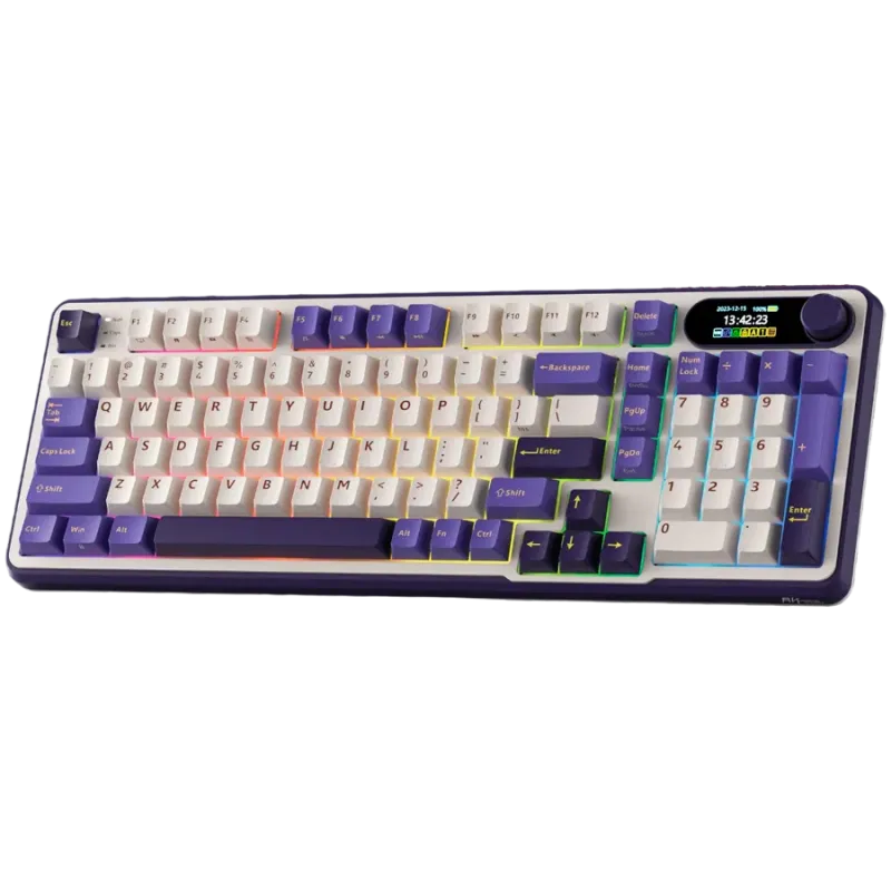 ROYAL KLUDGE RK-S98 Blackberry Mousse Gaming Keyboard Chartreuse switch - 1