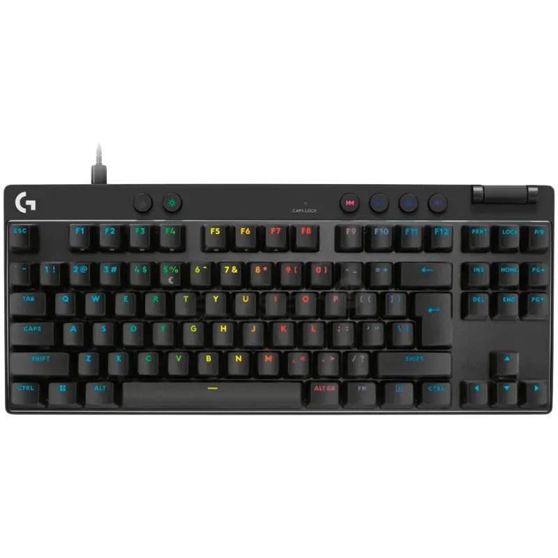 LOGITECH PRO X TKL RAPID Gaming Keyboard - BLACK - US INT'L - USB - EMEA28i-935 - LINEAR - 1