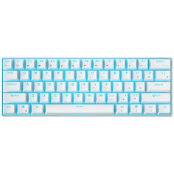 ROYAL KLUDGE RK61 White Gaming Keyboard Red switch - 1