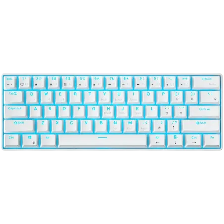 ROYAL KLUDGE RK61 White Gaming Keyboard Red switch - 1