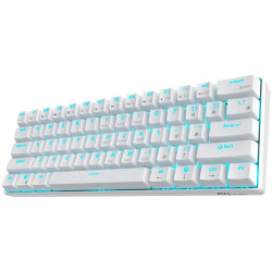 ROYAL KLUDGE RK61 White Gaming Keyboard Red switch - 2