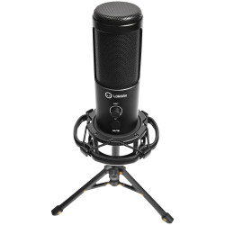 LORGAR Voicer 721, Gaming Microphone, Black, USB condenser microphone with tripod stand, pop filter, including 1 microphone, 1 H