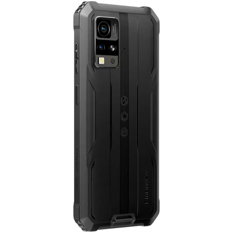 Blackview BV4800 Pro Rugged Phone, 6.56" HD+ , 4+128GB Unisoc T606 8+16MP , Android 15 , 5180mAh + 10W , GSM-LTE VOLTE , Black ,