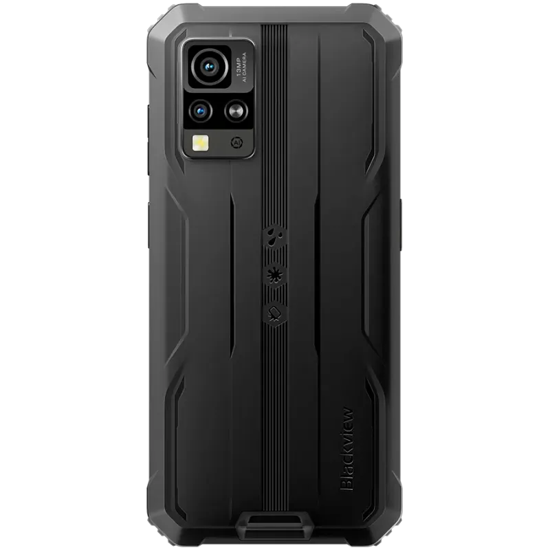 Blackview BV4800 Pro Rugged Phone, 6.56" HD+ , 4+128GB Unisoc T606 8+16MP , Android 15 , 5180mAh + 10W , GSM-LTE VOLTE , Black ,