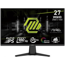MSI MAG 275QF Gaming Monitor, 27" 180Hz, WQHD (2560x1440) 16:9, Rapid IPS Anti-glare, 0.5ms, 300nits, 1000:1, 178°/178°, Adaptiv