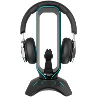CANYON WH-200, Gaming 3 in 1 Headset stand, Bungee and USB 2.0 hub, 2 USB hub, 1.5m standard USB to USB 5mm PVC cable, Weighted 