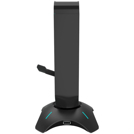 CANYON WH-200, Gaming 3 in 1 Headset stand, Bungee and USB 2.0 hub, 2 USB hub, 1.5m standard USB to USB 5mm PVC cable, Weighted 