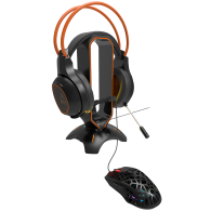 CANYON WH-200, Gaming 3 in 1 Headset stand, Bungee and USB 2.0 hub, 2 USB hub, 1.5m standard USB to USB 5mm PVC cable, Weighted 