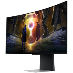 Monitor LED Samsung LS34DG850SUXDU Odyssey G85SD, 34" Ultra WQHD Curved 1800R 21:9 (3440x1440) OLED 174Hz, 250 cd/m2, 1m:1, HDR4