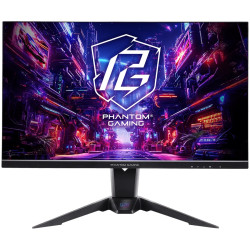 Asrock Gaming Monitor, 27" QHD(2560x1440) IPS, 180 Hz, 99% sRGB, 1000:1, 16:9, 400 cd/m², 178º/178º, 1ms (MPRT), AMD FreeSync, F