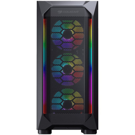 Chassis COUGAR MX410 Mesh-G RGB, Mid Tower, MiniITX/MicroATX/ATX, 210 x 455 x 380 (mm), USB 3.0 x 2, USB 2.0 x 2, Mic x 1 / Audi