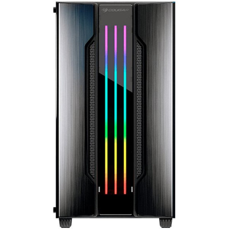 COUGAR Gemini M - Iron-gray, Mini ITX / Micro ATX Case, USB3.0x1, USB2.0 x 1, Mic x 1 / Audio x 1, RGB Control Button, 2X3.5" Dr