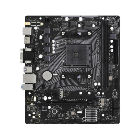 Дънна платка ASRock A520M-H, Socket AM4, mATX, 2xDDR4, M.2 NVMe - 2