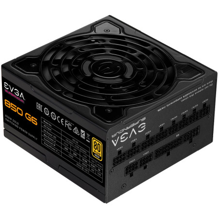 EVGA SuperNOVA 850 G6, 80 Plus GOLD 850W, Fully Modular, Eco Mode with FDB Fan, Includes Power ON Self Tester, Compact 140mm Siz