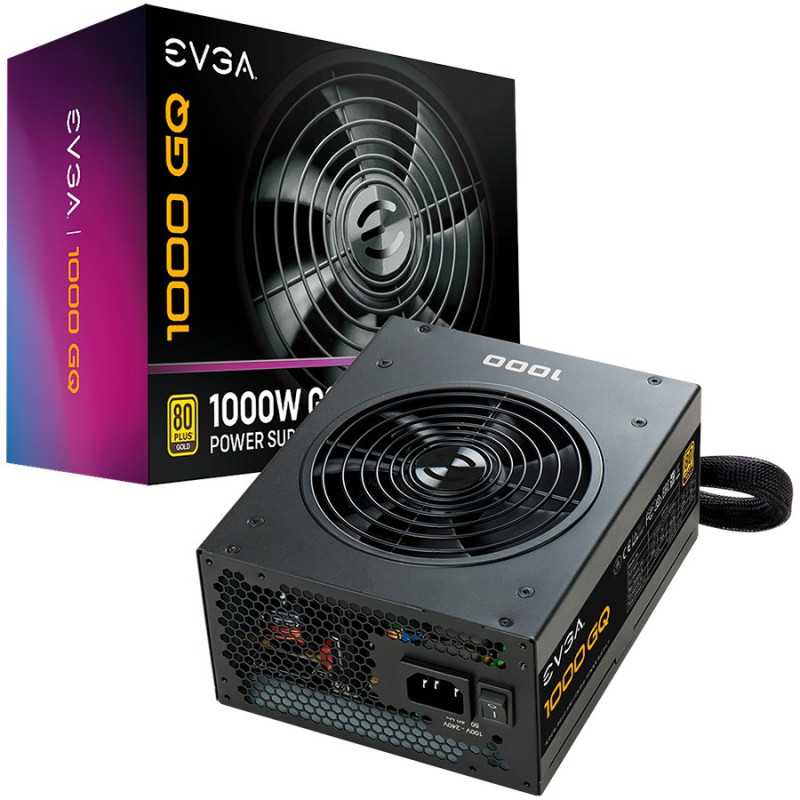 EVGA 1000 GQ, 80 Plus GOLD 1000W, Semi Modular, EVGA ECO Mode, 5 Year Warranty - 1