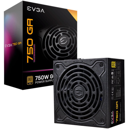 EVGA SuperNOVA 750 GA, 80 Plus GOLD 750W, Fully Modular, Eco Mode, Includes Power ON Self Tester, Compact 150mm Size, 10 Year Wa