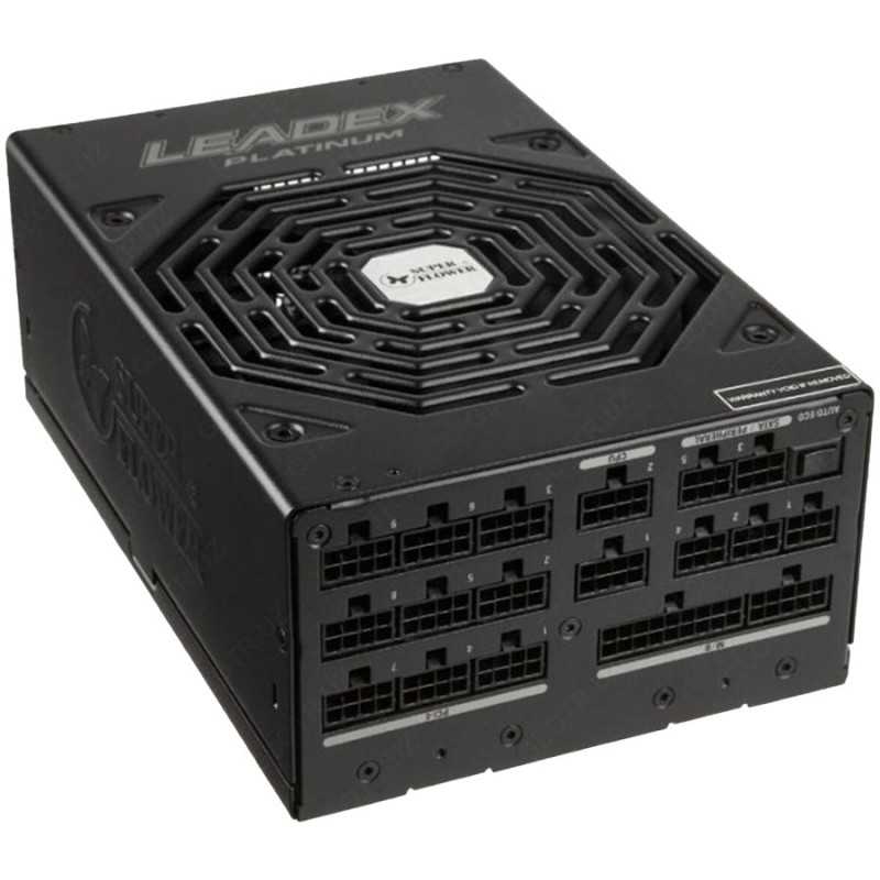 Super Flower Leadex Platinum 2000W 80 Plus Platinum, Fully Modular, 140mm Dual Ball Bearing Fan, 5 year warranty - 1
