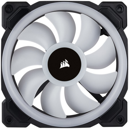 Corsair LL Series, LL120 RGB, 120mm Dual Light Loop RGB LED PWM Fan, Single Pack - 1