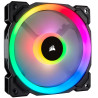 Corsair LL Series, LL120 RGB, 120mm Dual Light Loop RGB LED PWM Fan, Single Pack - 2