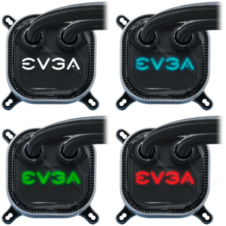 EVGA CLC 360mm All-In-One RGB LED CPU Liquid Cooler, 3x FX12 120mm PWM Fans, Intel Socket LGA20XX/1200/115X/1366, AMD Socket AM2