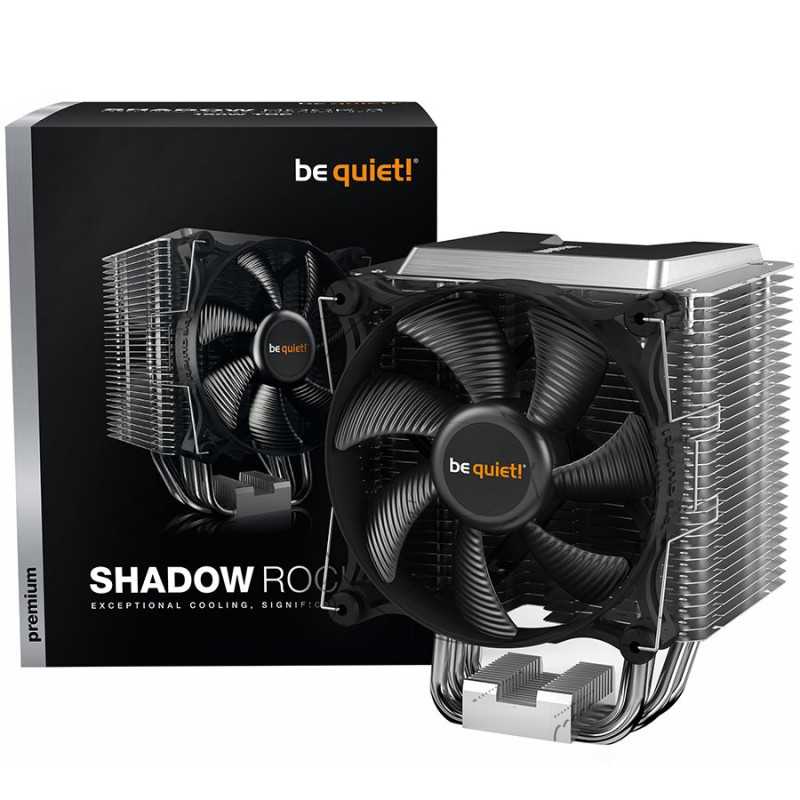 be quiet! SHADOW ROCK 3, 1x Shadow Wings 2 120mm PWM high-speed, TDP: 190W, Intel: 1700/ 1200/ 2066/ 1150/ 1151/ 1155/ 2011(-3) 