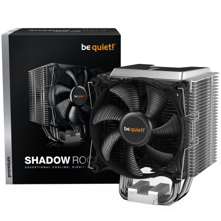 be quiet! SHADOW ROCK 3, 1x Shadow Wings 2 120mm PWM high-speed, TDP: 190W, Intel: 1700/ 1200/ 2066/ 1150/ 1151/ 1155/ 2011(-3) 