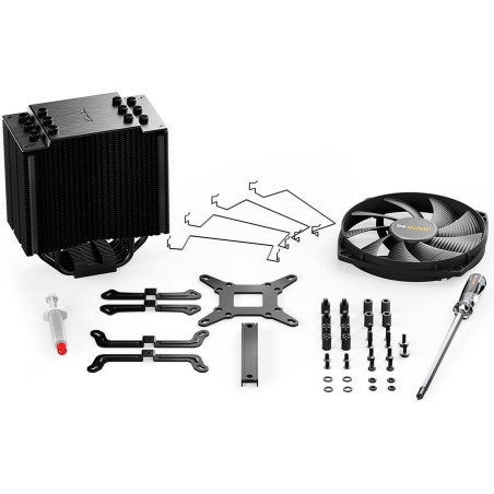 be quiet! DARK ROCK 4, 1x Silent Wings 135mm PWM, TDP: 200W Intel: 1700/ 1200/ 2066/ 1150/ 1151/ 1155/ 2011(-3) Square ILM, AMD: