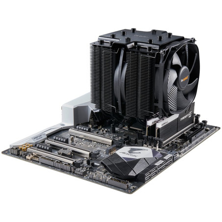 be quiet! DARK ROCK PRO 4, 1x Silent Wings 3 120mm PWM / 1x Silent Wings 135mm PWM, TDP: 250W, Intel: 1700/ 1200/ 2066/ 1150/ 11