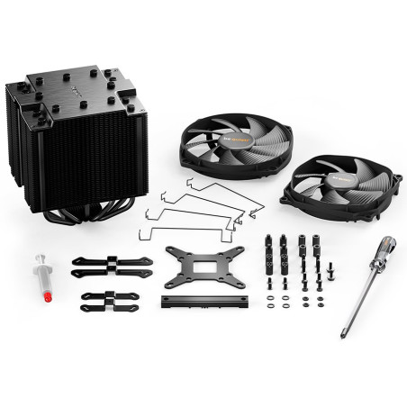 be quiet! DARK ROCK PRO 4, 1x Silent Wings 3 120mm PWM / 1x Silent Wings 135mm PWM, TDP: 250W, Intel: 1700/ 1200/ 2066/ 1150/ 11