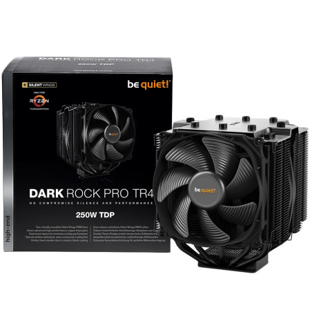 be quiet! Dark Rock PRO TR4, Socket compatibility AMD: TR4, 1x Silent Wings 3 120mm PWM, 1x Silent Wings 135mm PWM, TDP (W): 250