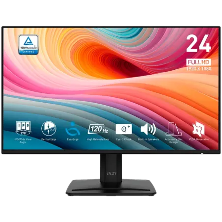 MSI PRO MP242A E2 Professional Business Monitor, 23.8" 120Hz, FHD (1920x1080) 16:9, IPS Anti-glare, 1ms/4ms, 300nits, 1500:1, 17